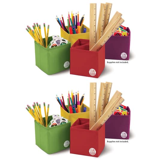 Sensational Classroom&#x2122; Collapsible Storage Boxes, 2 Sets of 4